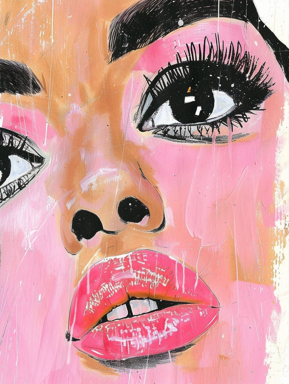 Vibrant Modern Portrait Study - Image 4