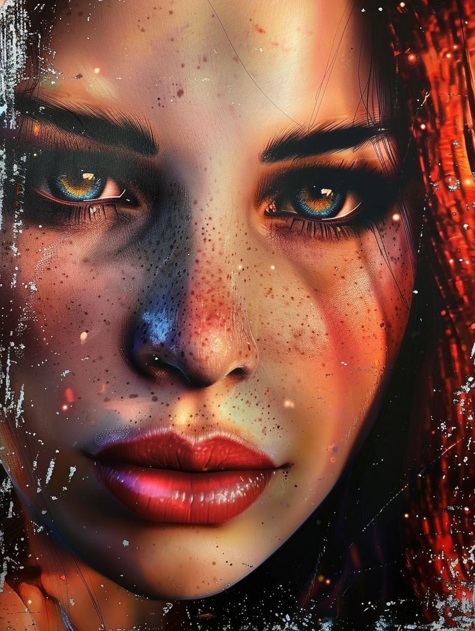 Ethereal Gaze in Liquid Light - Image 4