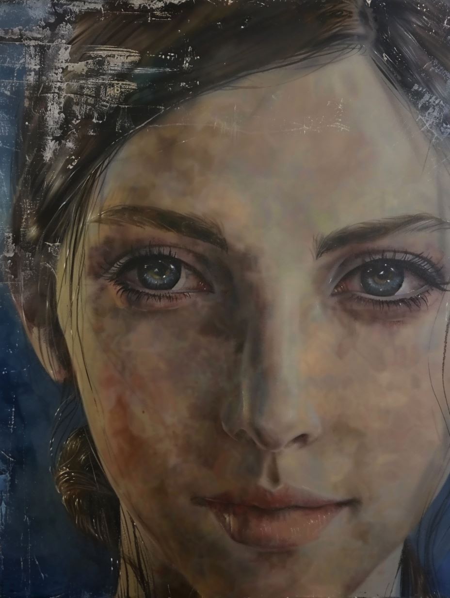 Ethereal Gaze of Dusty Elegance - Image 4