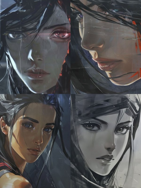Moody Cinematic Character Concept Art