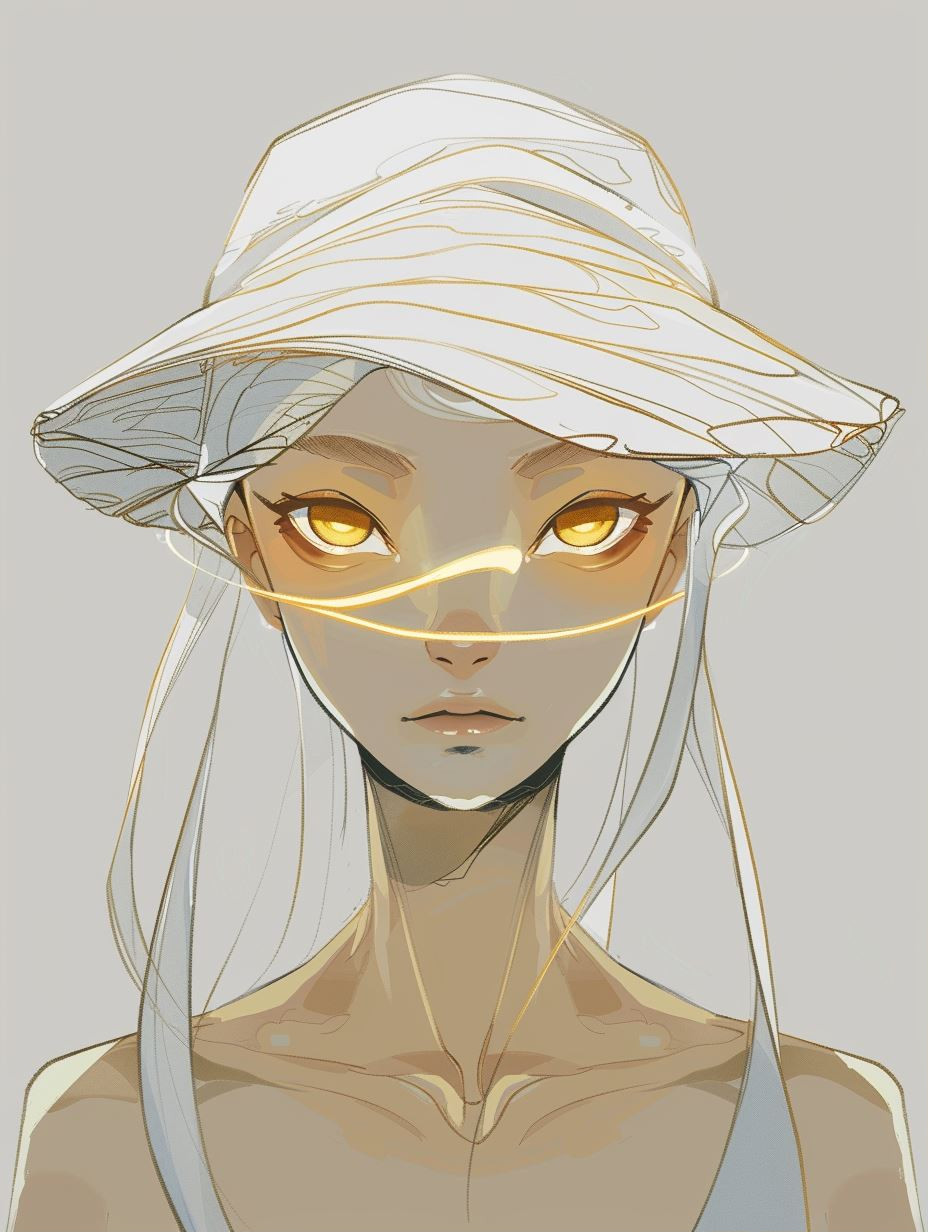 Ethereal Golden Fragment Portraits - Image 1