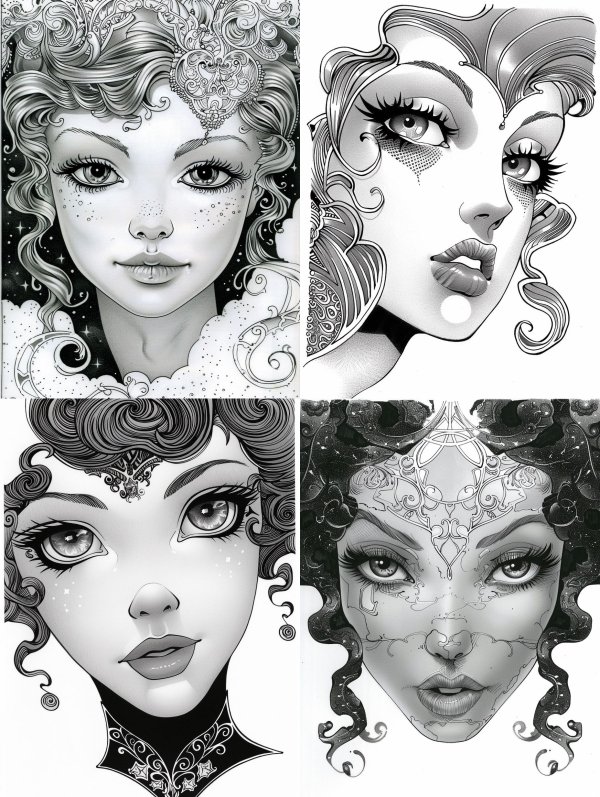 Ethereal Monochrome Gothic Portraits