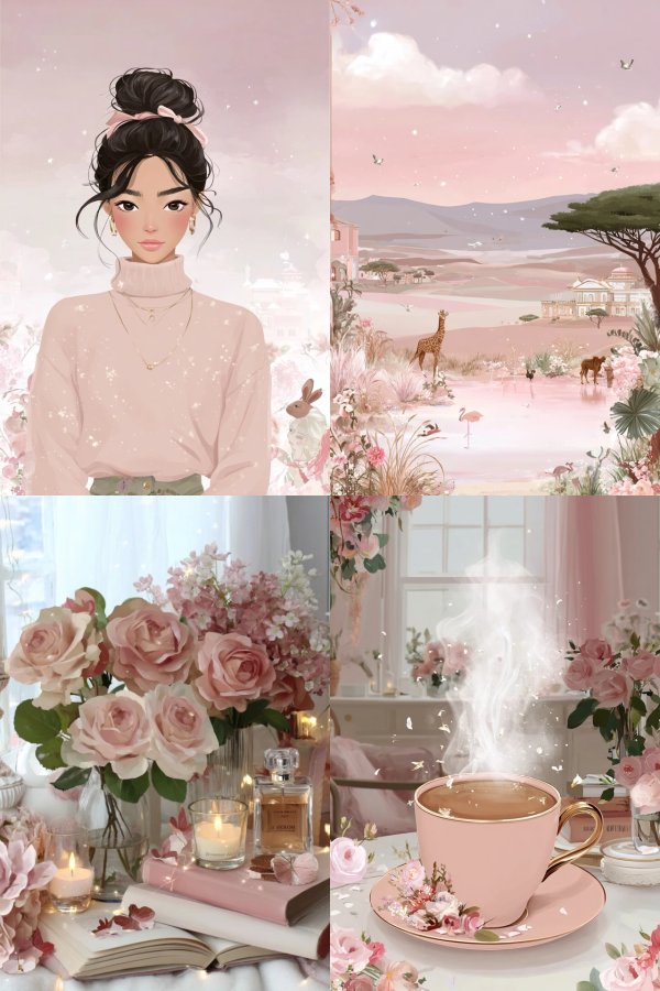 Blush Dreams and Cozy Moments