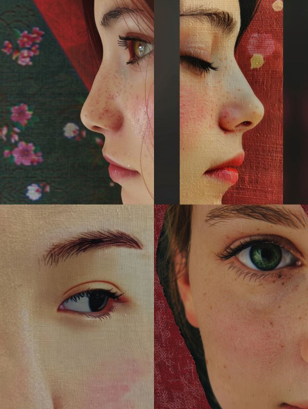 Ethereal Gaze Floral Portraits