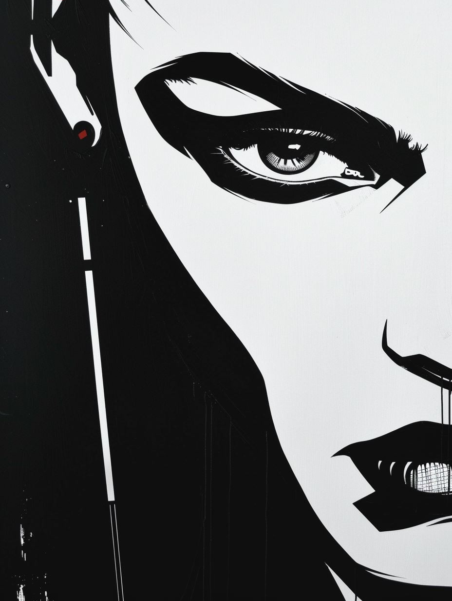 Noir Crimson Gothic Portraits - Image 4