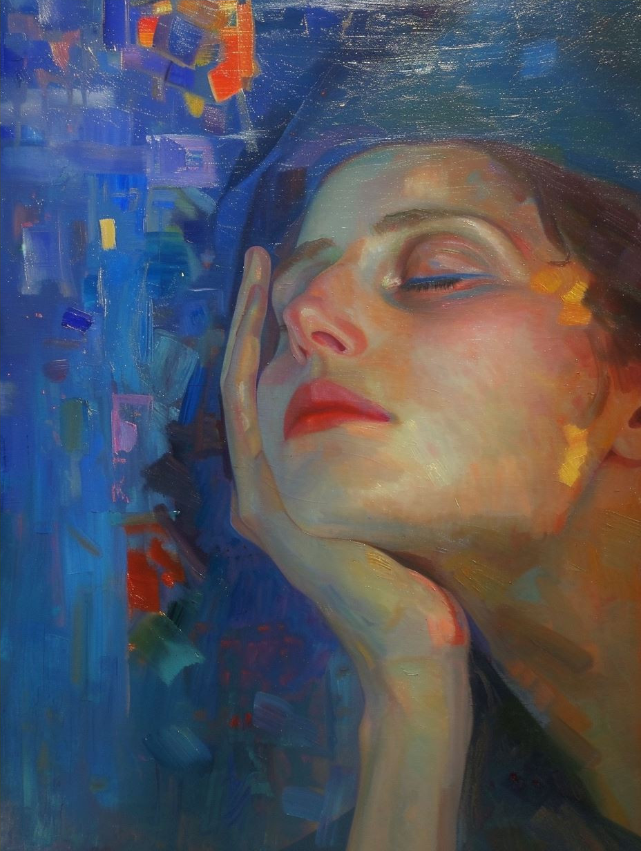 Fragmented Blue Ethereal Portraits - Image 4