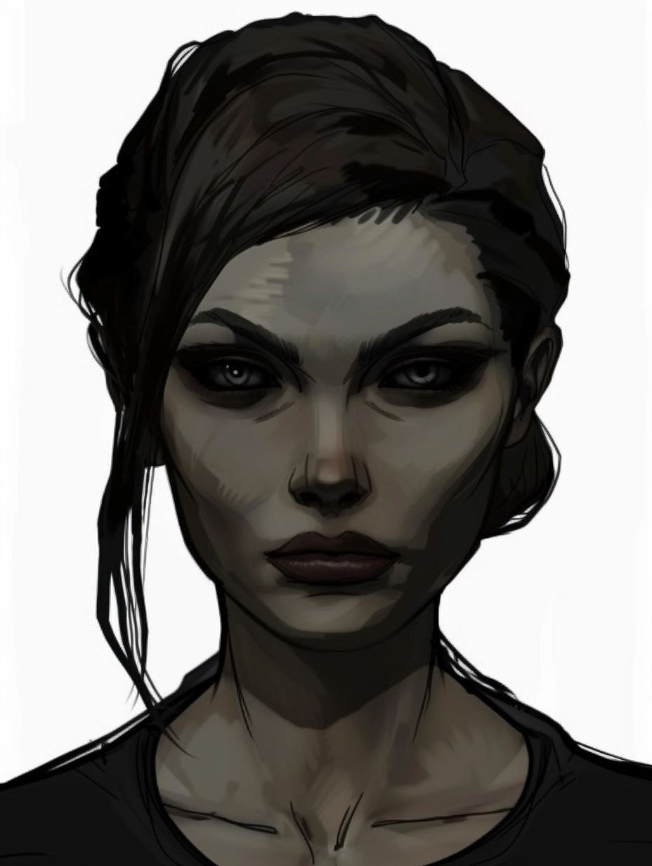 Gritty Ink Portrait Study - Image 3