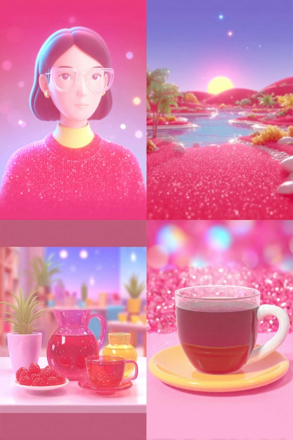 Pink Dreamscape Digital Art