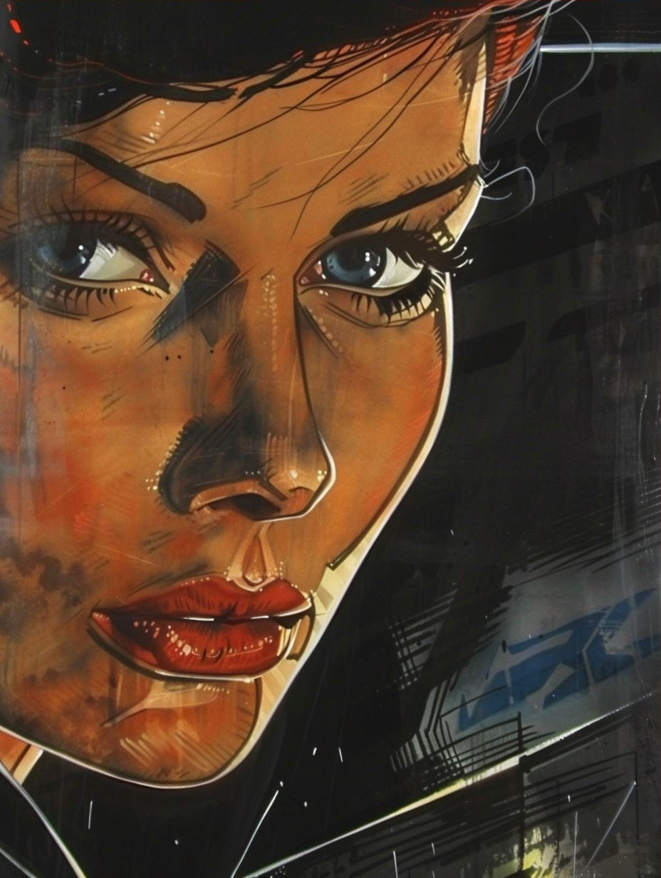 Noir Cinematic Portrait Grid - Image 3