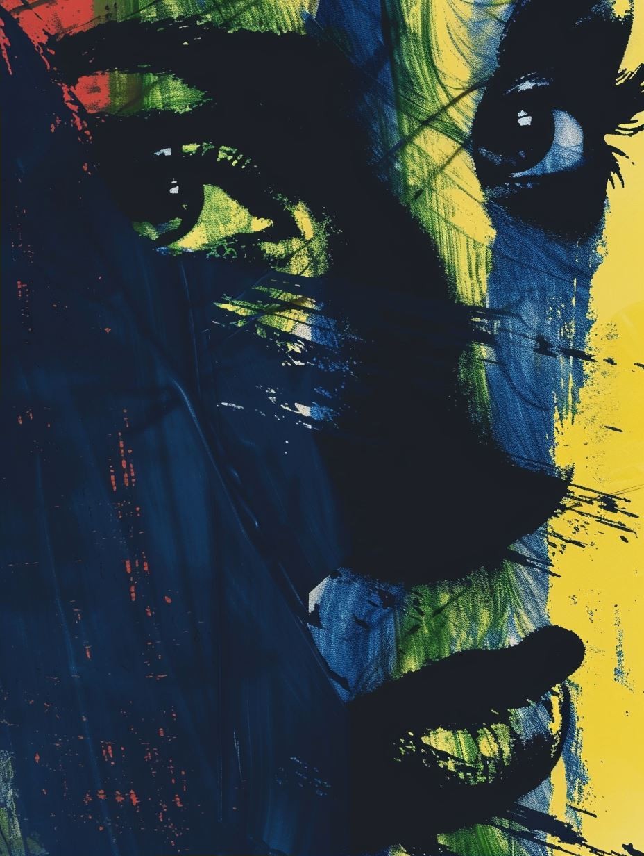 Fragmented Visions in Blue and Gold - Image 2