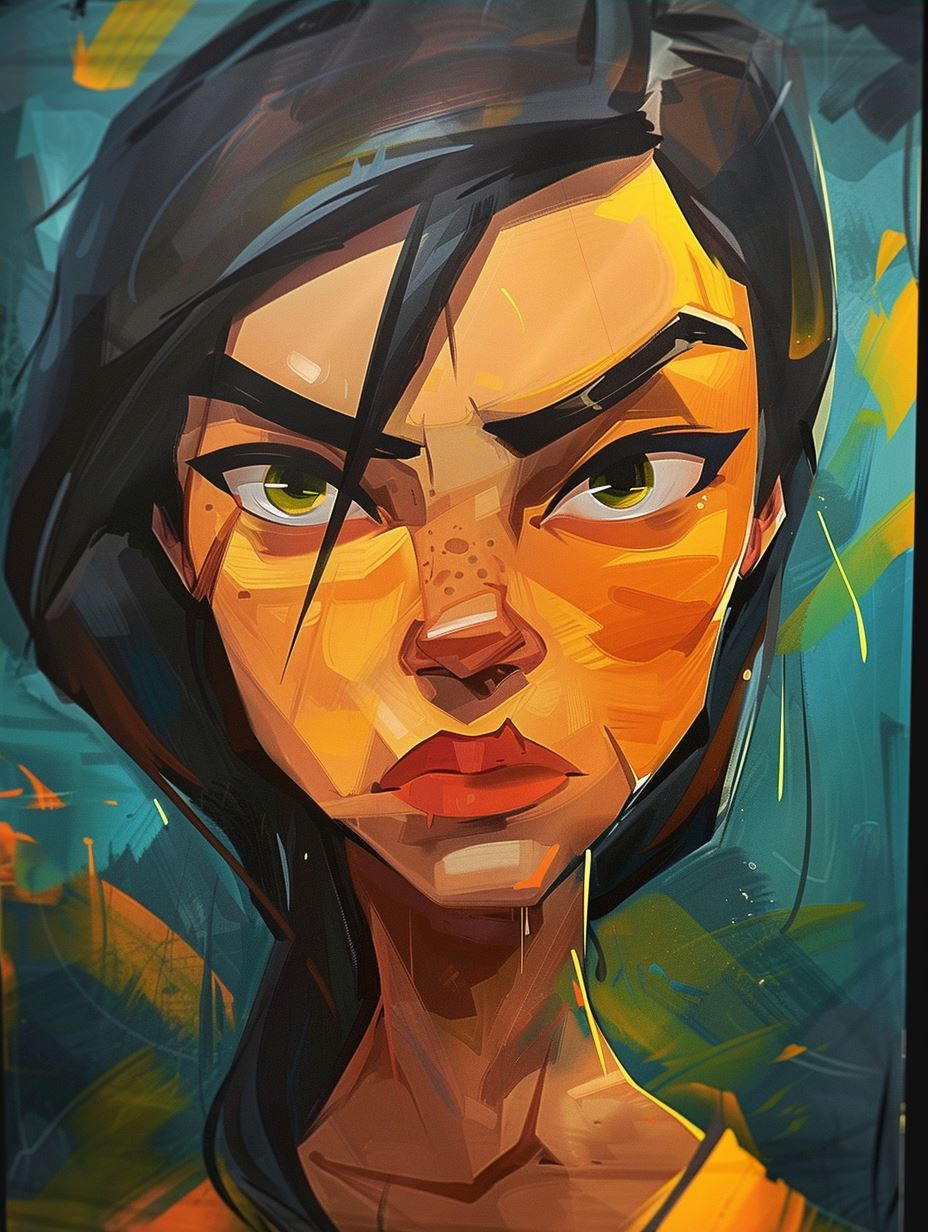 Dual Element Gaze Portrait - Image 4
