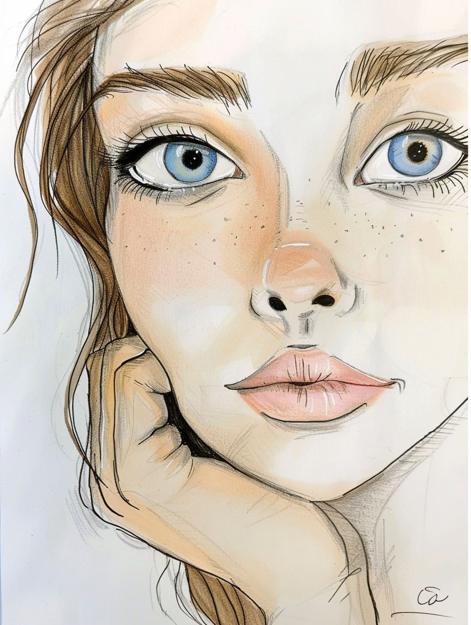 Azure Gaze: A Study of Blue Eyes - Image 4