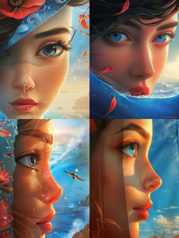 Ethereal Aquatic Dream Portraits