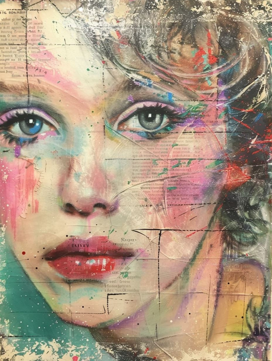 Neon Graffiti Portrait Fusion - Image 3
