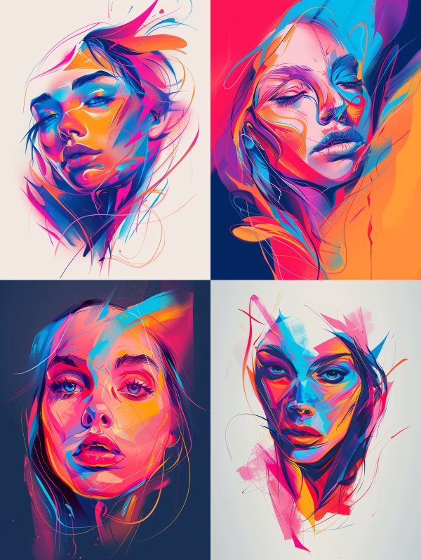 Vibrant Prism Portraits