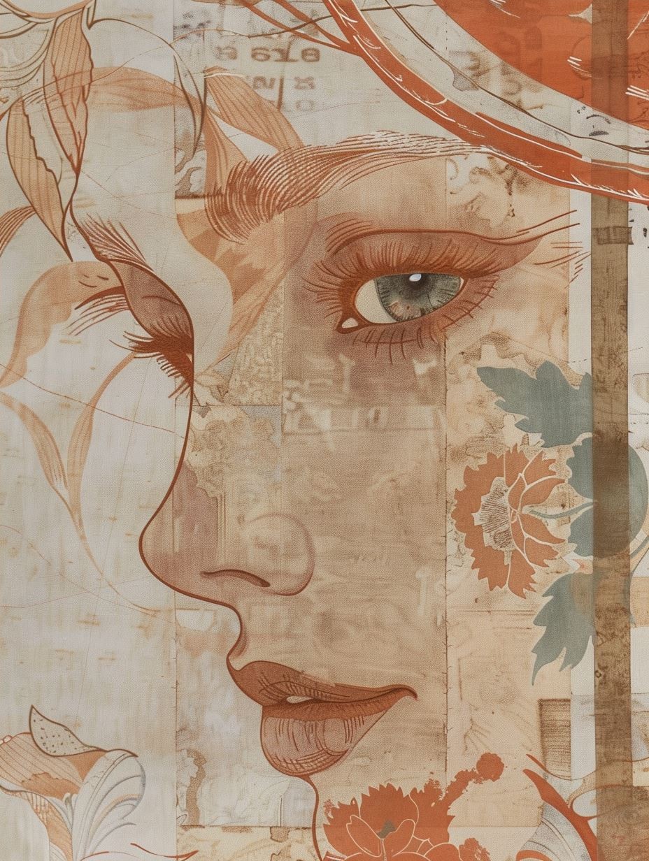 Ethereal Floral Portrait Collage - Image 4