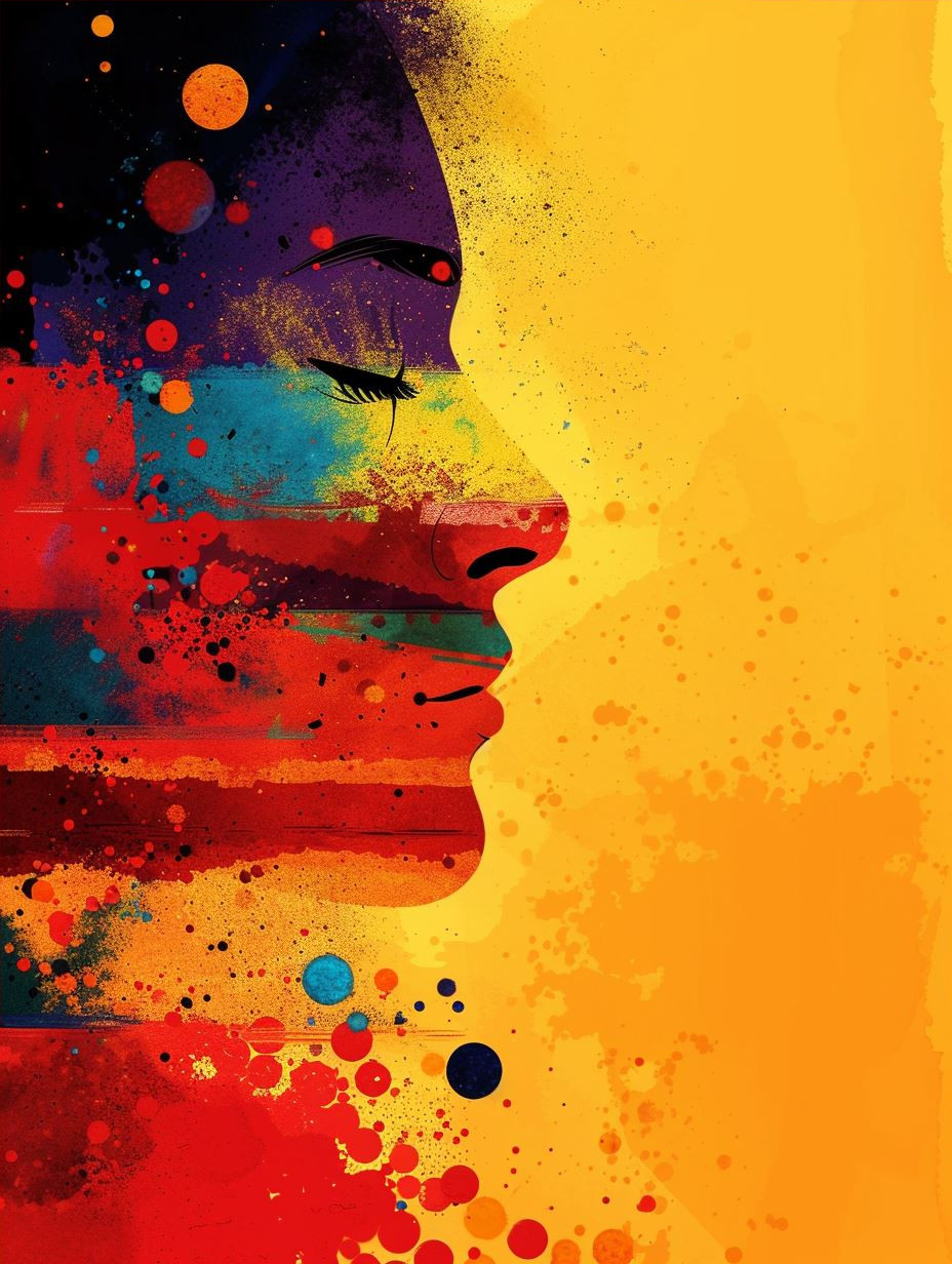 Radiant Sunset Silhouette Portrait - Image 4
