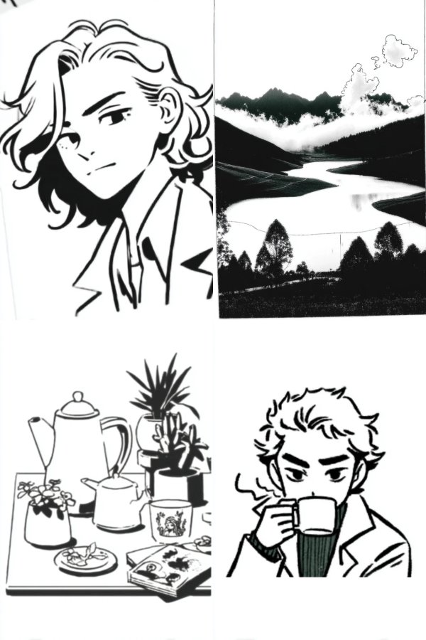 Monochrome Moments of Quiet Reflection