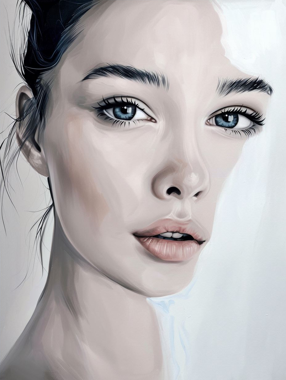 Ethereal Gazes: A Digital Portrait Study - Image 4