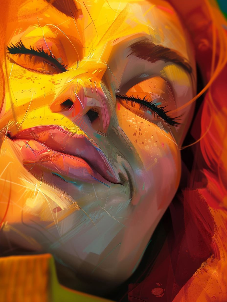 Golden Hues: A Study of Radiant Portraits - Image 4