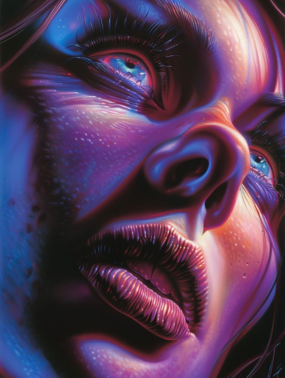 Neon Luminescence Portrait - Image 2