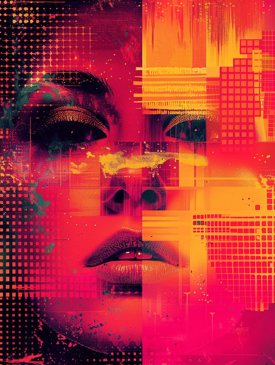 Neon Glitch Digital Portraiture - Image 2
