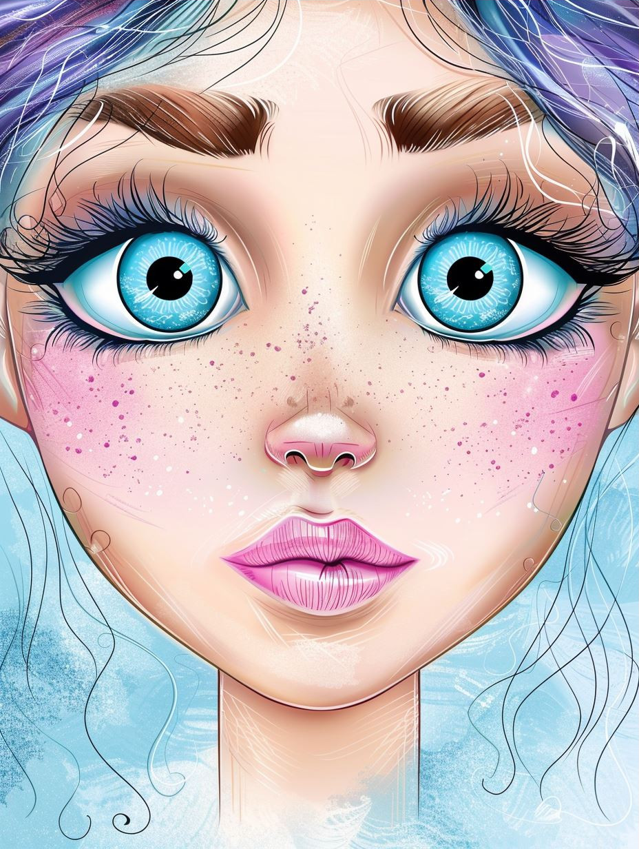 Dreamy Gazes: A Digital Art Collection - Image 3