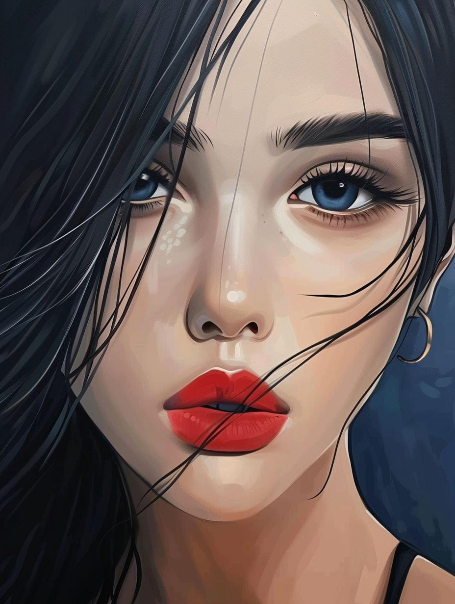 Ethereal Gazes: Anime Portrait Collection - Image 4