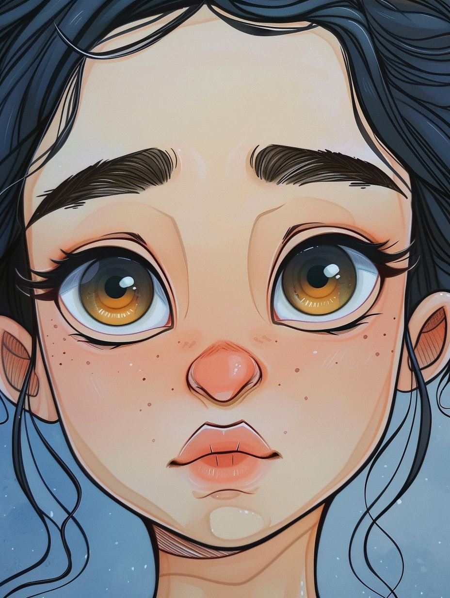 Melancholic Anime Gaze - Image 3