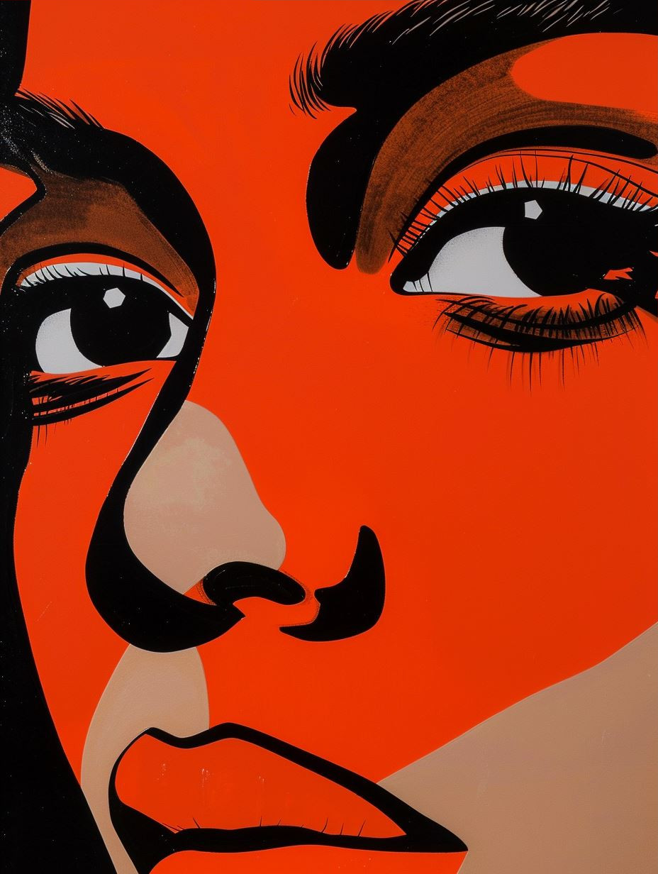 Fragmented Visions in Red and Black - Image 3