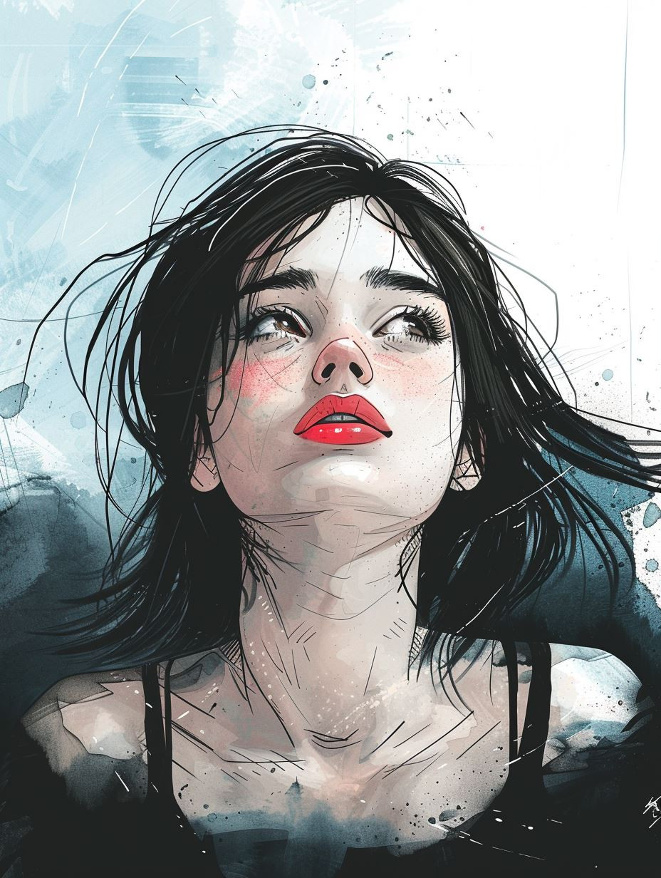 Ethereal Gaze: A Study in Digital Portraits - Image 1
