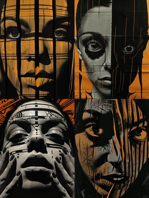 Golden Gaze Behind Bars