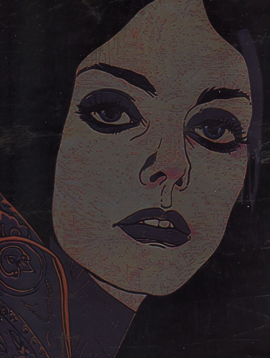 Mystic Gaze in Textured Violet - Image 4