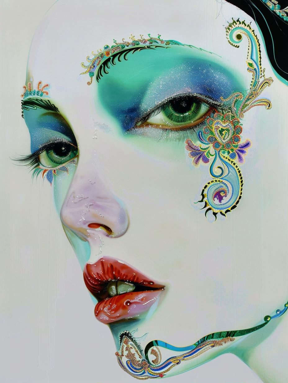 Ethereal Surrealist Portrait Study - Image 2