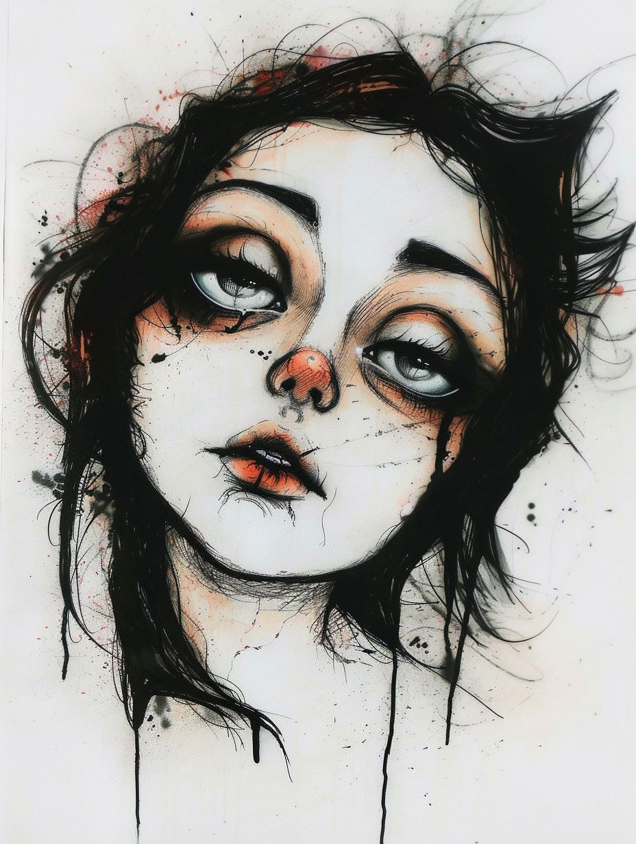 Melancholy Muse: A Study in Dark Art - Image 3