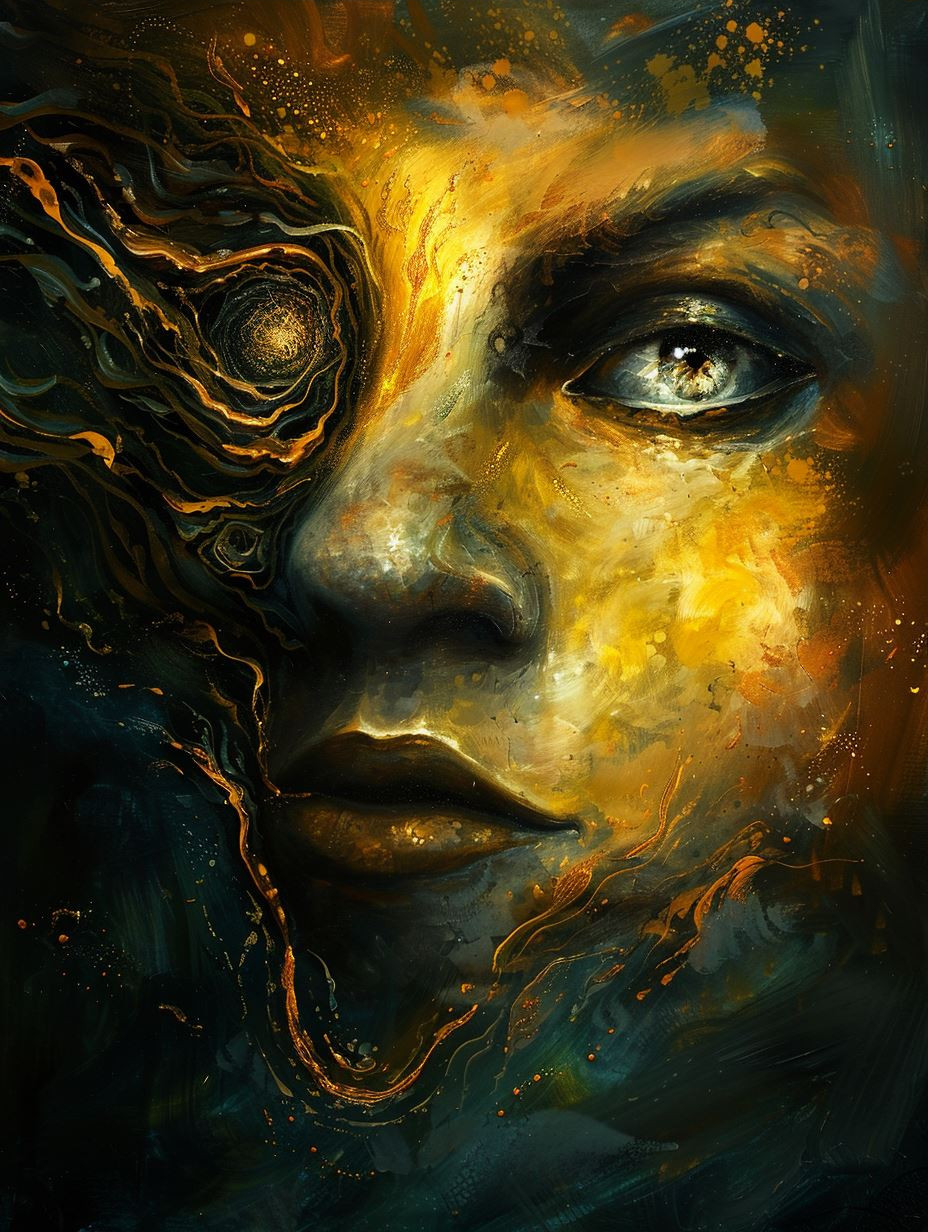 Ethereal Shadows of Golden Light - Image 3