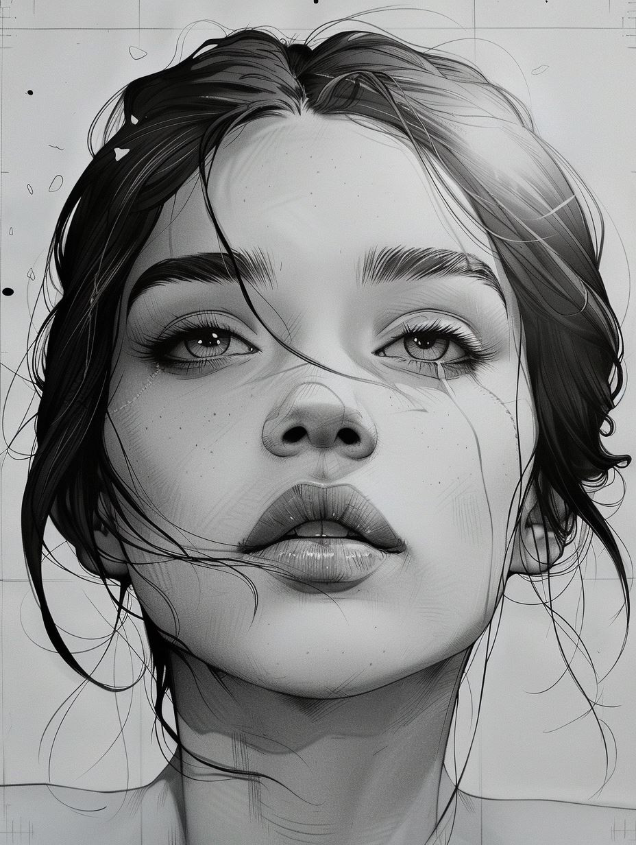 Monochrome Sketch Muse - Image 2