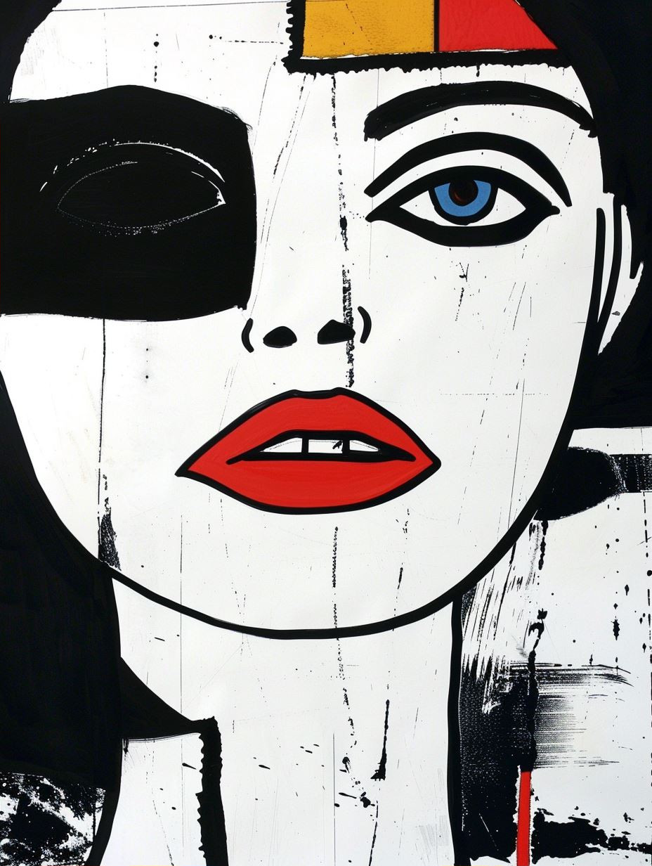 Faces of Contrast Modern Pop Art - Image 2