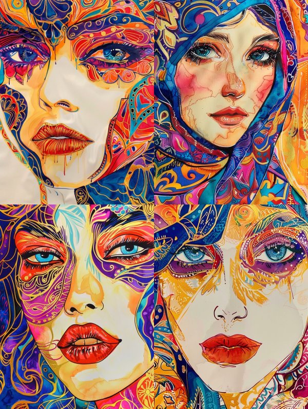 Vibrant Visions of Ethereal Beauty