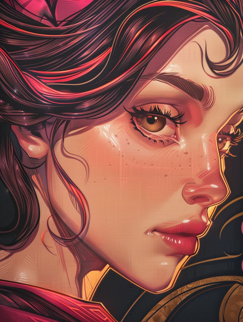Neon Dreams: Digital Portrait Quartet - Image 1