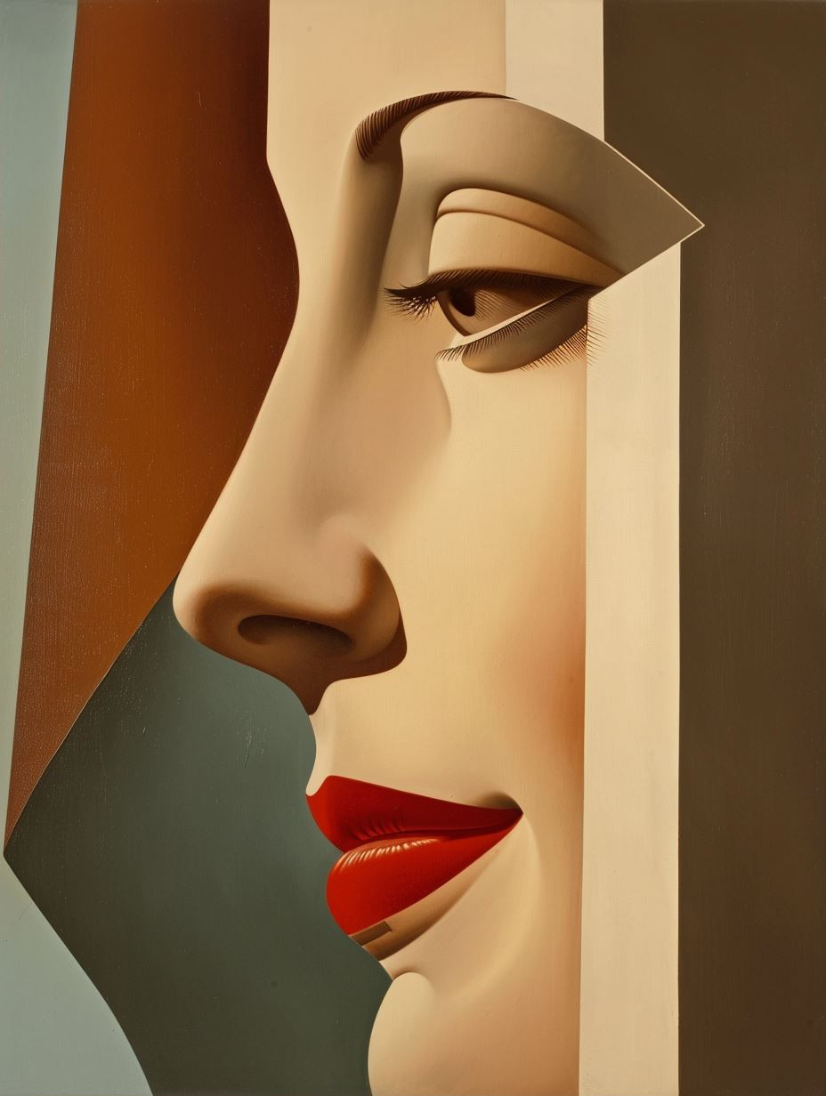Geometric Surrealist Beauty Portrait - Image 2