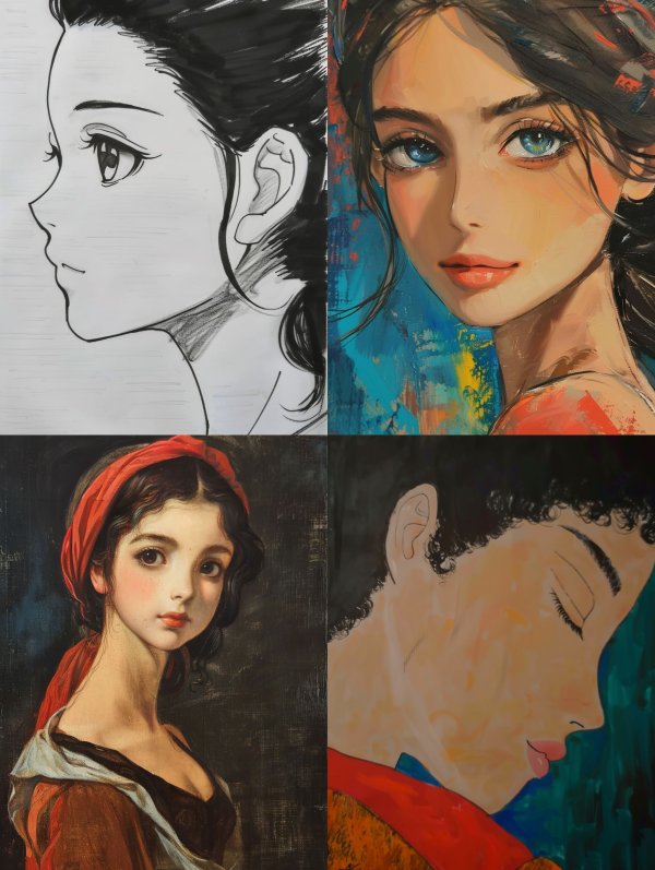 Ethereal Feminine Portrait Studies