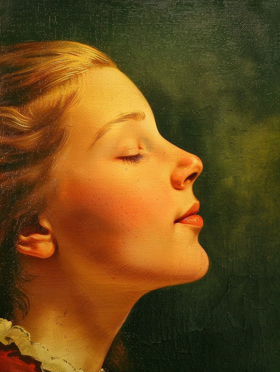 Timeless Gazes: A Study of Feminine Profiles - Image 1