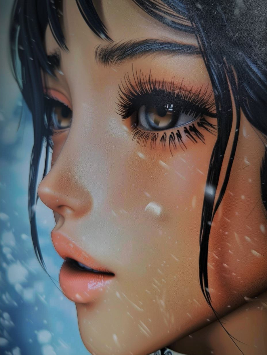 Ethereal Gaze: Digital Beauty Portraits - Image 2