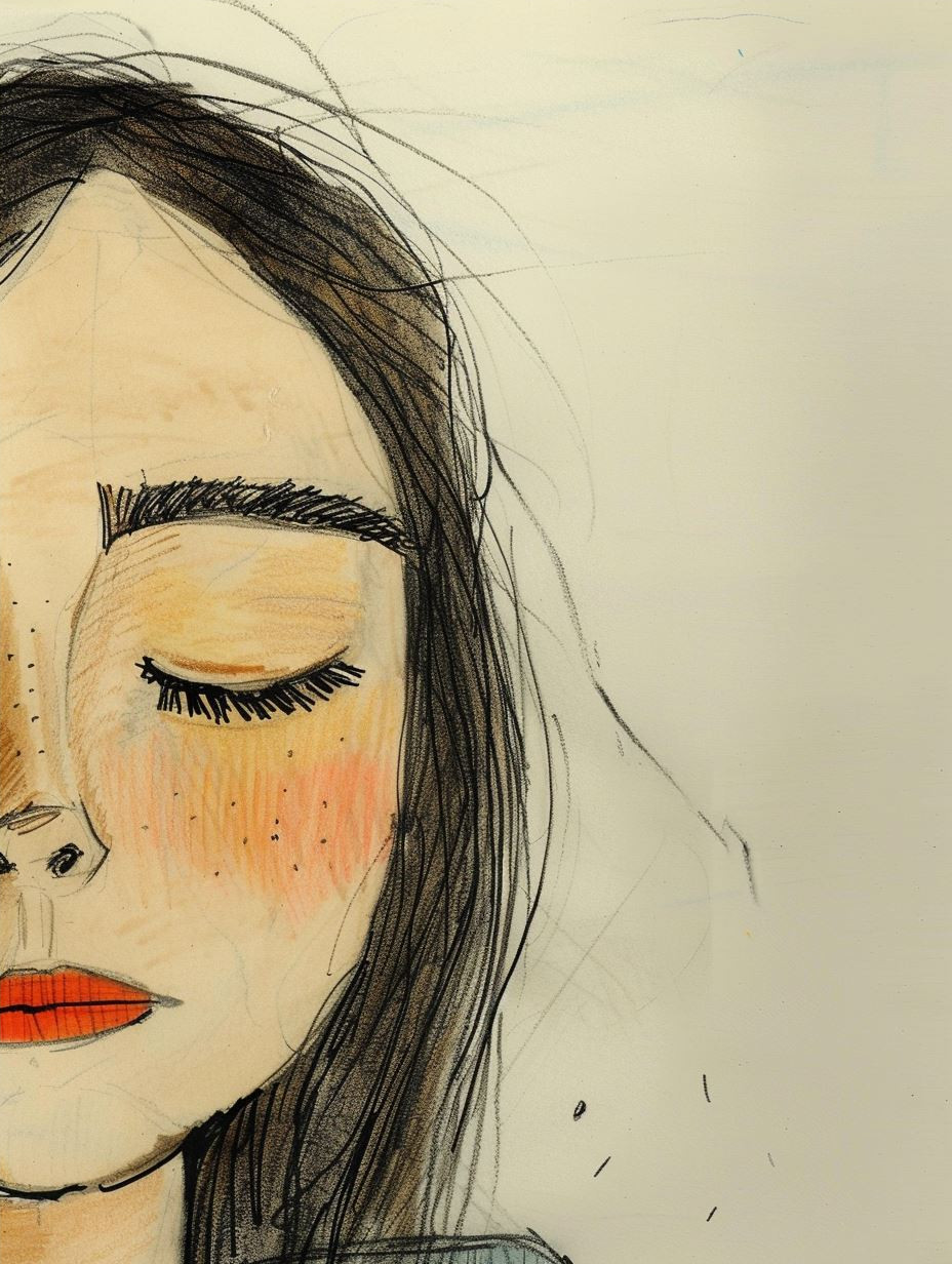 Melancholic Sketch of Ethereal Beauty - Image 4