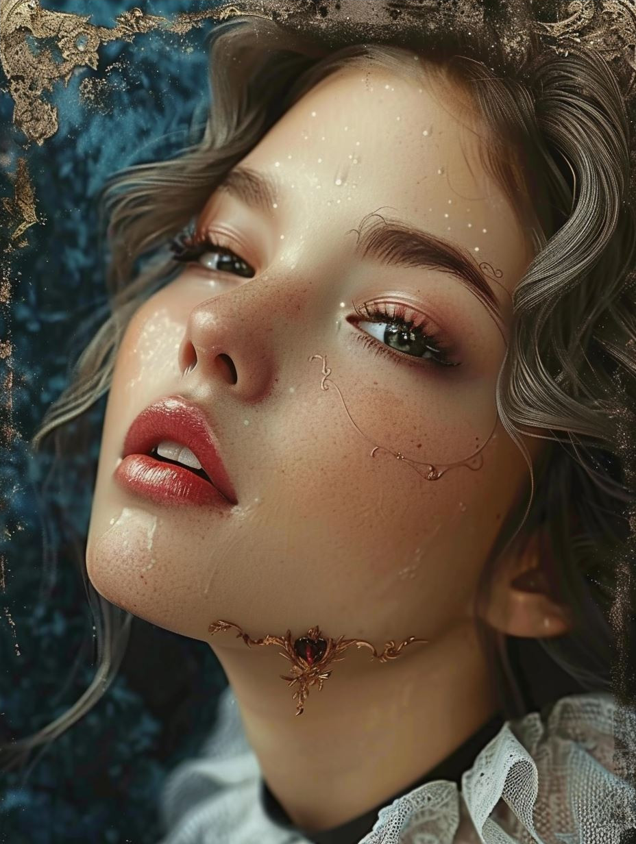 Dewy Ethereal Gothic Portrait - Image 4