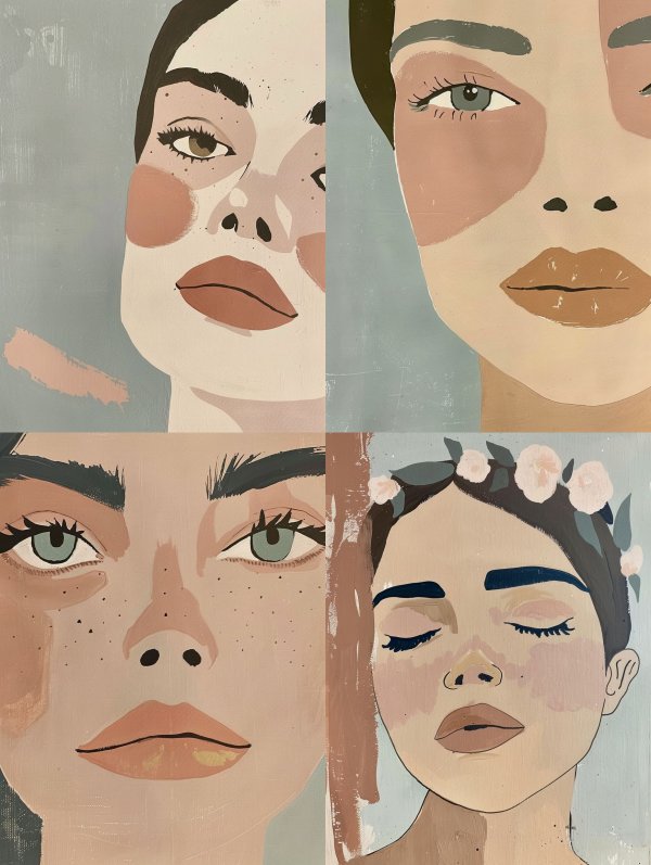Modern Minimalist Portrait Study