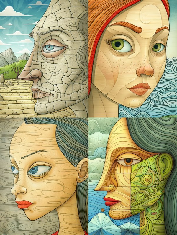 Ancient Stone Colossus Gaze