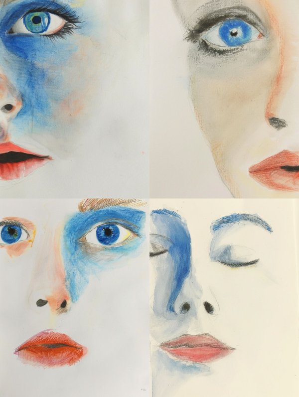 Azure Gazes: A Study of Blue Eyes