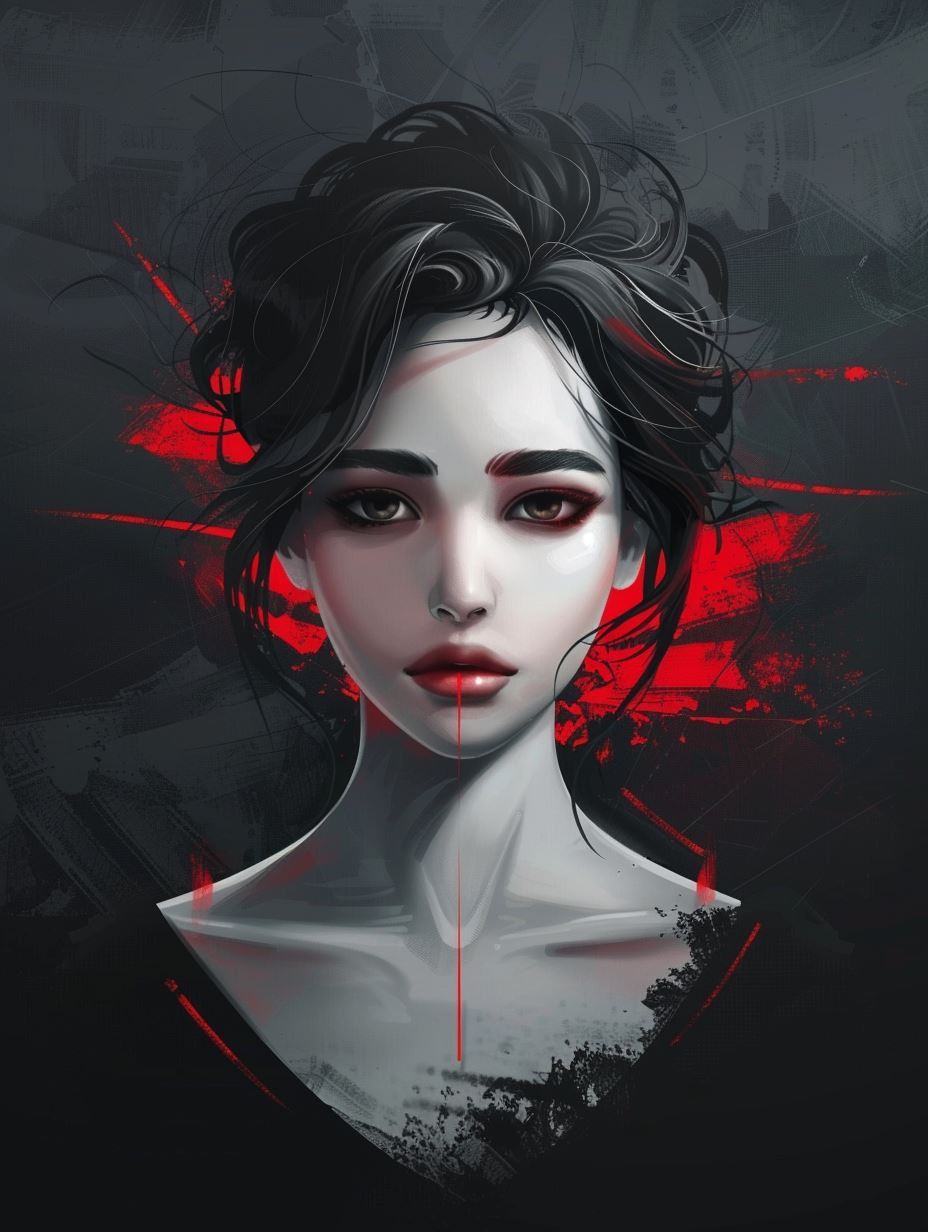 Crimson Shadows Gothic Noir - Image 1